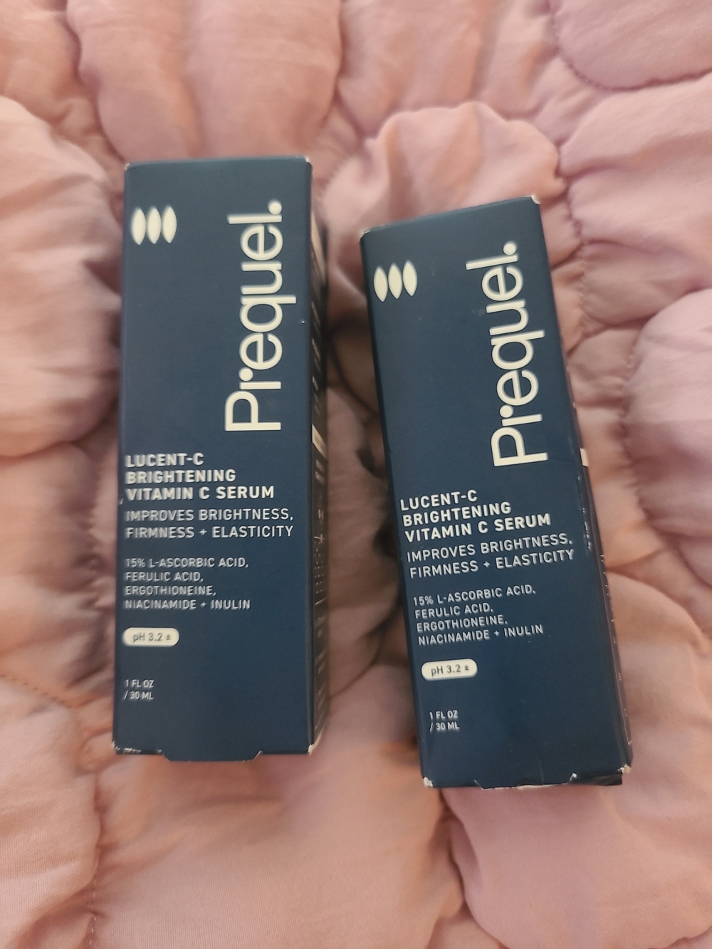 2pk Prequel Skin Vitamin C Serum, L Ascorbic Acid Ferulic Acid Niacinamide